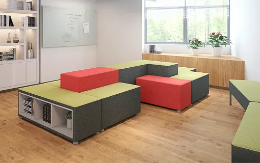 Серия L6-КУБ (Cube): модульная мебель для общения, обучения и совместной работы